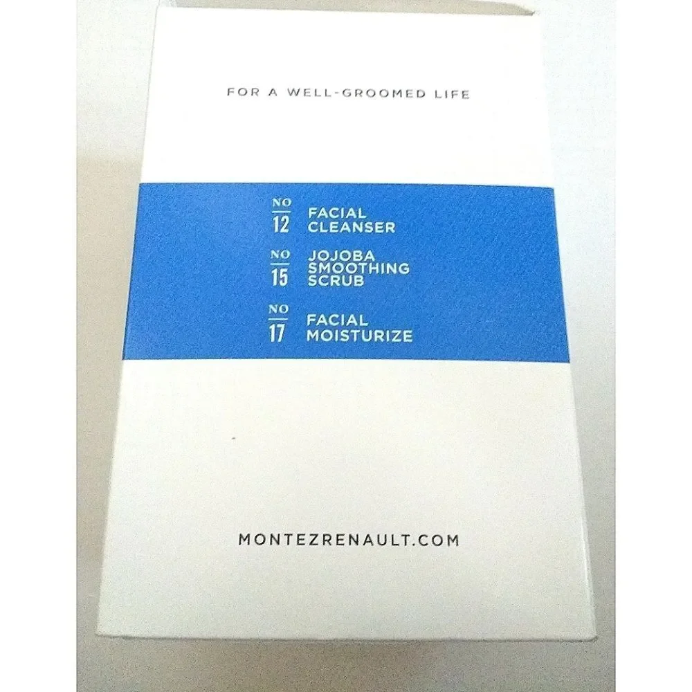 New! MONTEZ RENAULT 3-Pack Men's Daily Face Kit Care 6.8-oz Each